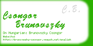 csongor brunovszky business card
